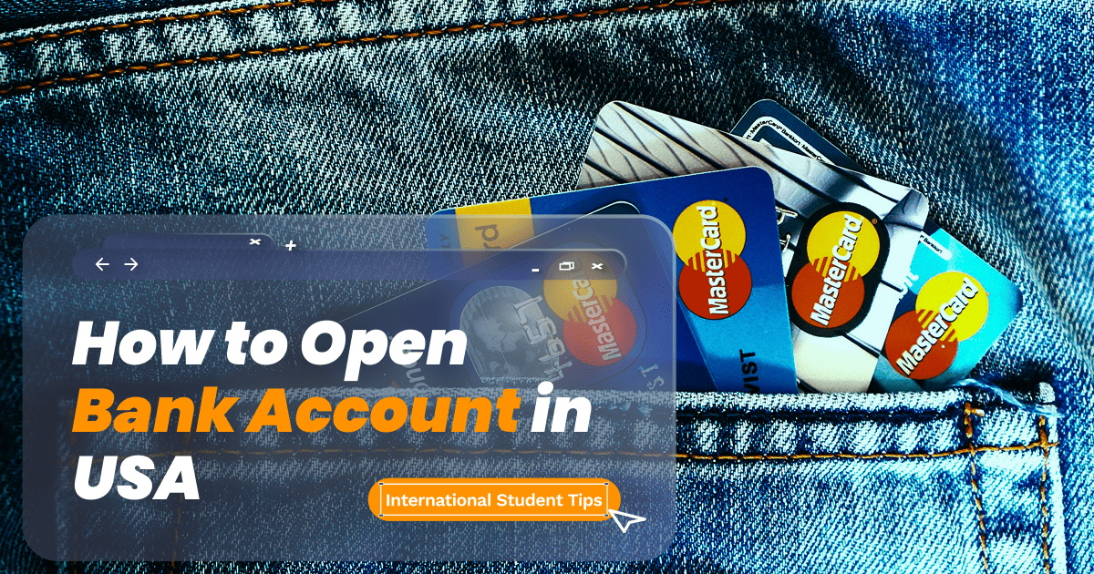 image for blog about how to open bank account for international student